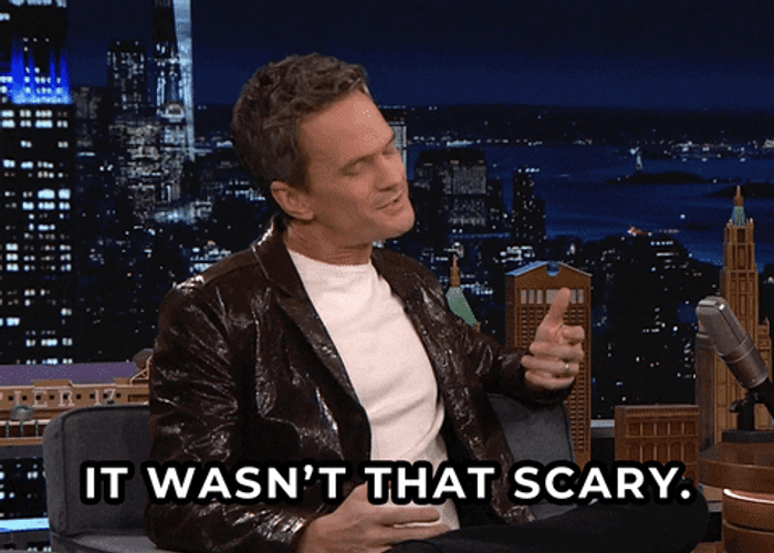 Brave Jimmy Fallon It Wasnt That Scary GIF