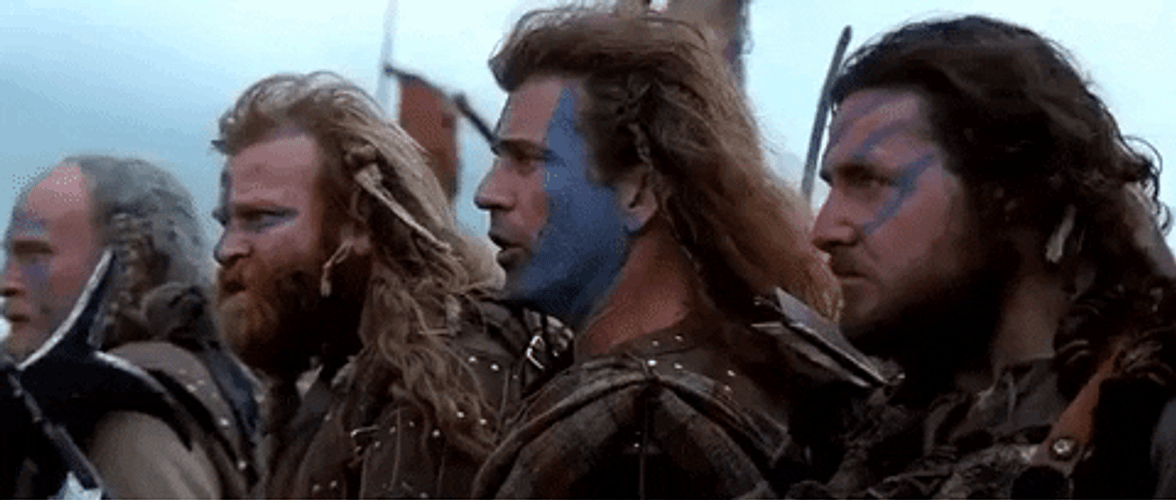 Braveheart Freedom Mel Gibson Battle Ready GIF