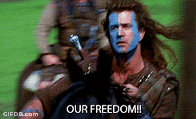 Braveheart Freedom Mel Gibson Horse Riding GIF