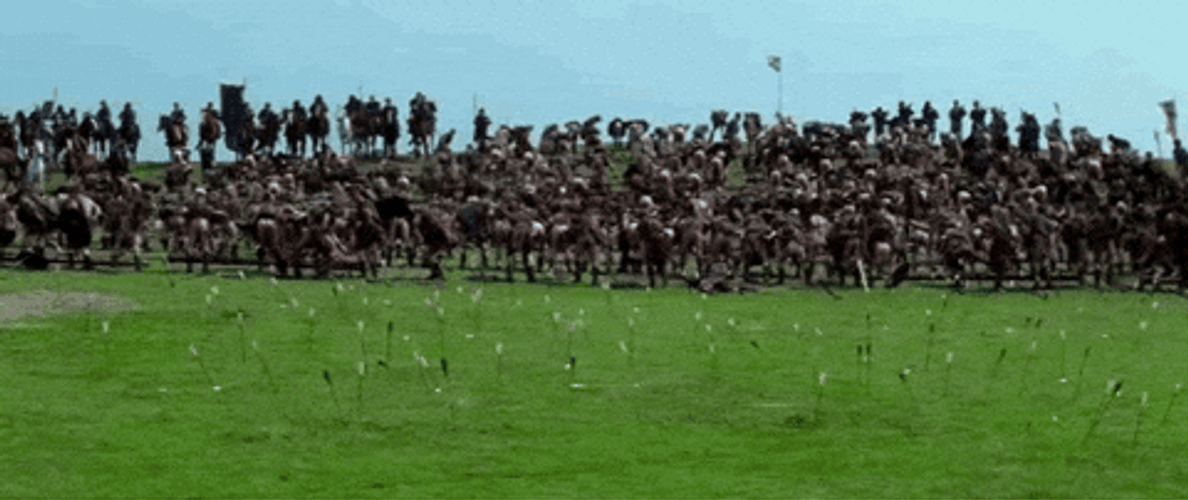 Braveheart Freedom Scottish Warriors Taunting GIF