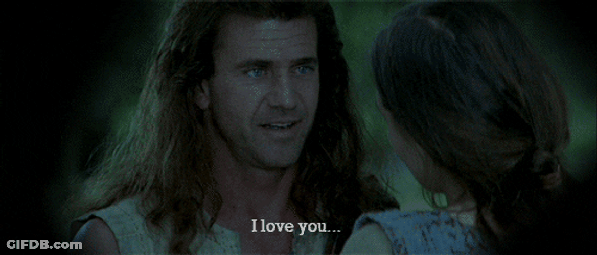 Braveheart Freedom William Wallace Murron In Love GIF