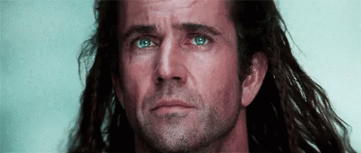 Braveheart Freedom William Wallace Piercing Eyes GIF