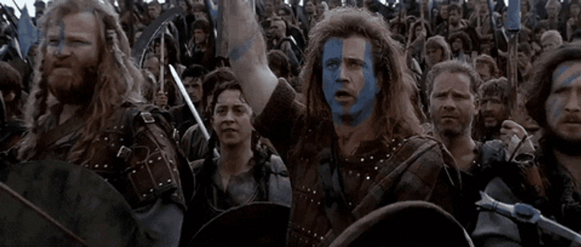 Braveheart Hold By Mel Gibson GIF