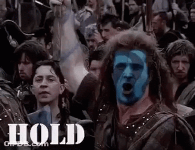 Braveheart Hold Face By A Ninja GIF