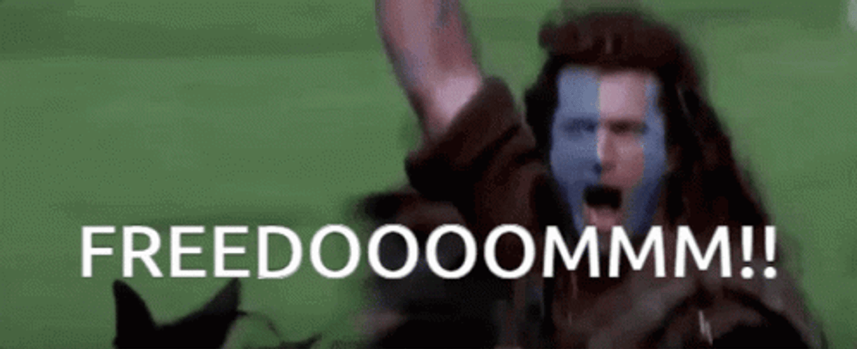 Braveheart William Wallace Screaming Freedom GIF