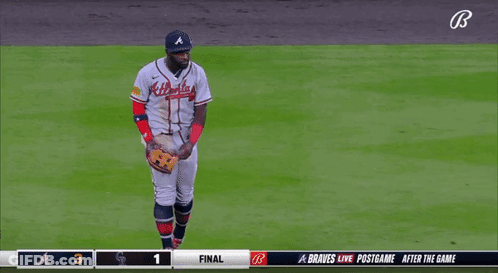 Braves Baseball Player Standing GIF