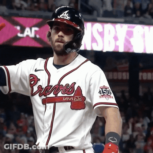 Braves Chop Dansby Atlanta Braves GIF