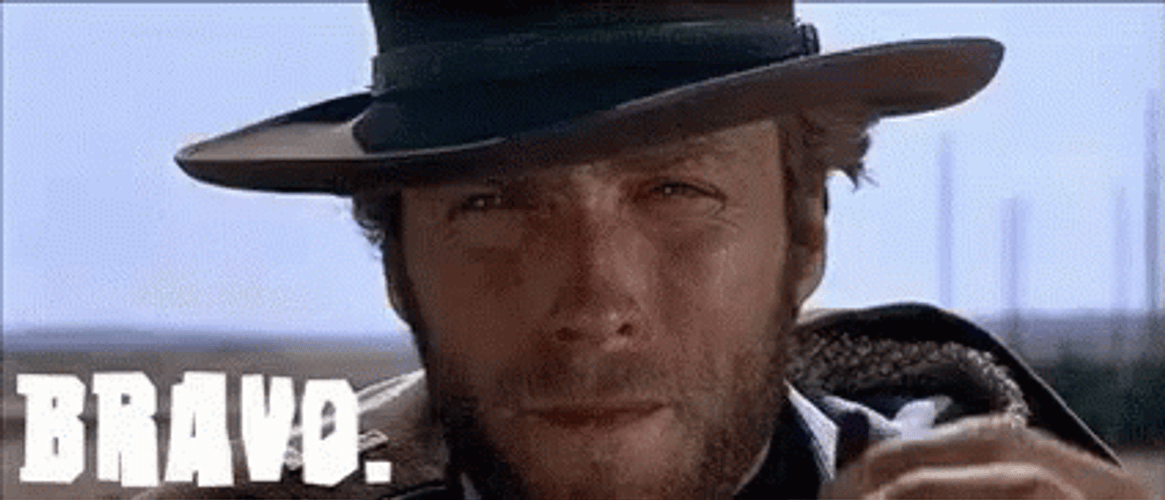 Bravo Cowboy Clint Eastwood GIF