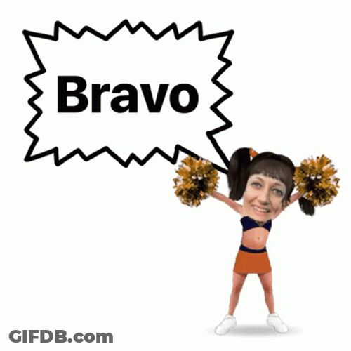 Bravo Funny Cheer Jump GIF