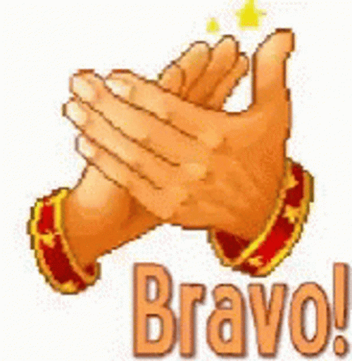 Bravo Hands Clap Sticker GIF