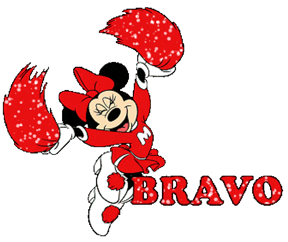 Bravo Minnie Mouse Sticker GIF