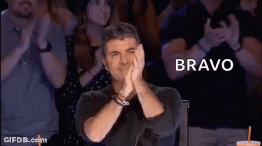 Bravo Thumbs-Up Simon Cowell GIF