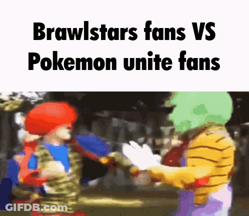 Brawl Stars Fans Vs Pokemon Unite Fans GIF