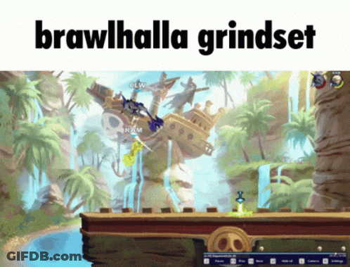 Brawlhalla Grindset Video Game Screenshot GIF