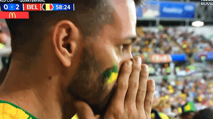 Brazil Football Fan Praying GIF