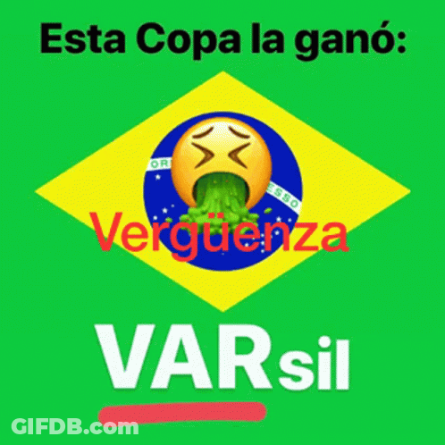 Brazilian Flag Smiley Vomiting GIF