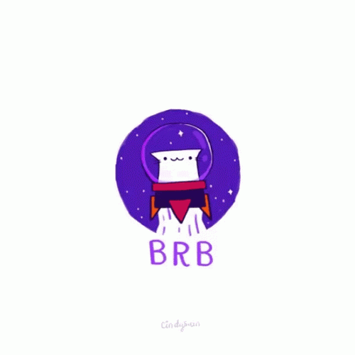 Brb Graphic Art GIF