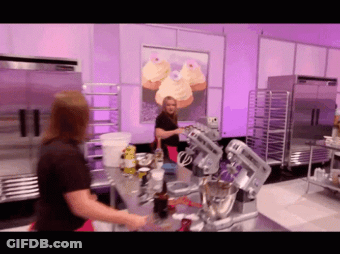 Bread Baker Falling Over Cooking Show GIF