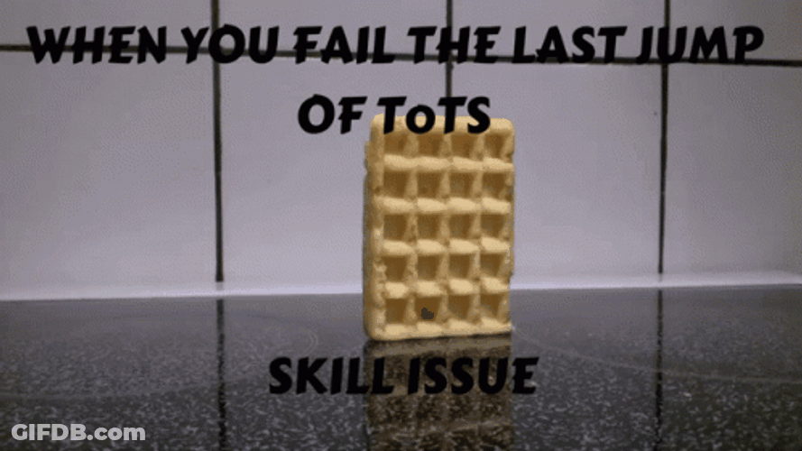 Bread Falling Over Skill Issue Meme GIF