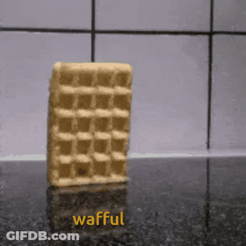 Bread Falling Over Wafful Meme GIF