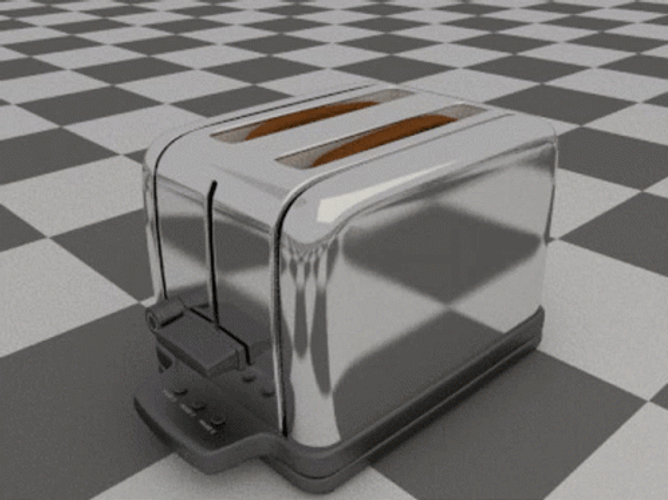Bread Toaster Falling Over Face Meme GIF
