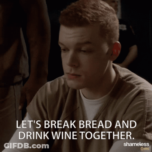 Break Bread Drink Wine GIF