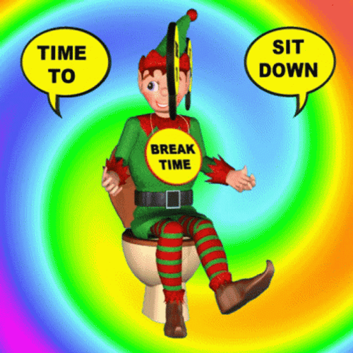 Break Down Sit Down Dwarf Resting GIF