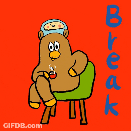 Break Time Big Deer GIF