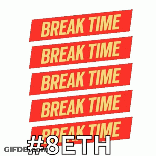 Break Time Sticker GIF