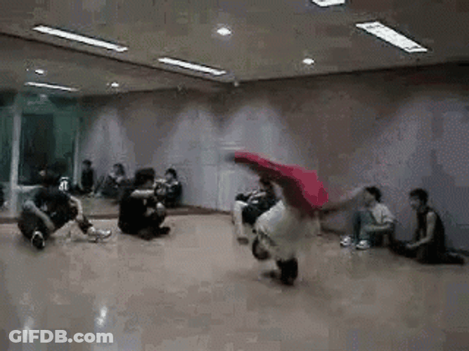 Breakdancing On A Studio GIF