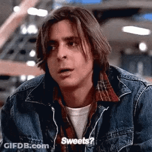 Breakfast Club John Hair Flip Sweets GIF