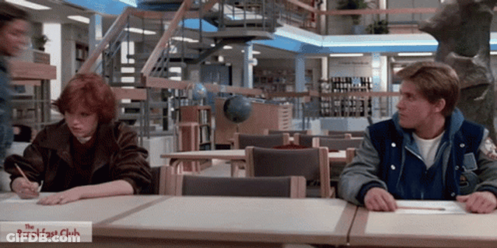 Breakfast Club Late For Class GIF