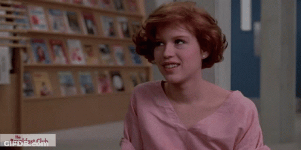 Breakfast Club Molly Ringwald GIF