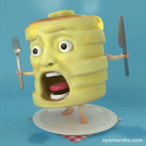 Breakfast Pancake Dancing GIF