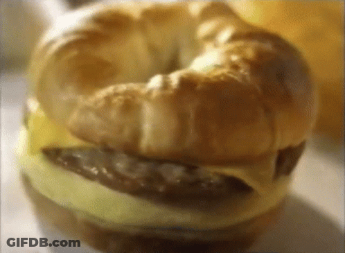Breakfast Sandwich On Bagel GIF