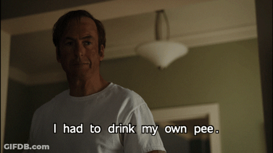 Breaking Bad Lawyer Saul Goodman Drink My Pee GIF