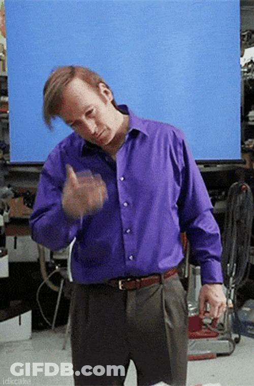 Breaking Bad Lawyer Saul Goodman Fixing Hair GIF