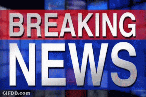 Breaking News Sign With Blue Background GIF