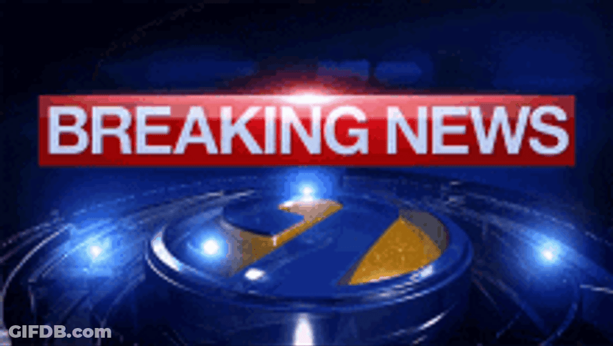 Breaking News With Blue Design And Lights GIF