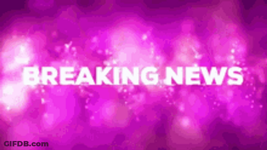 Breaking News With Glittering Purple Background GIF
