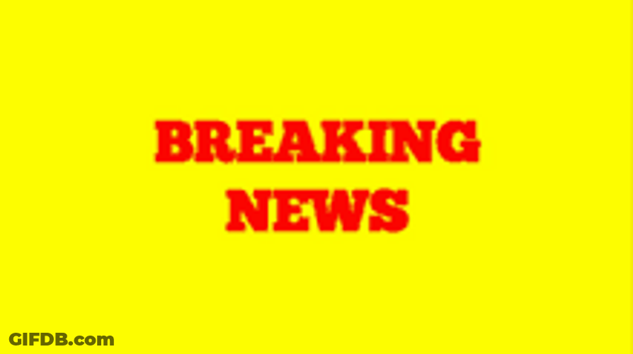 Breaking News With Red And Yellow Background GIF