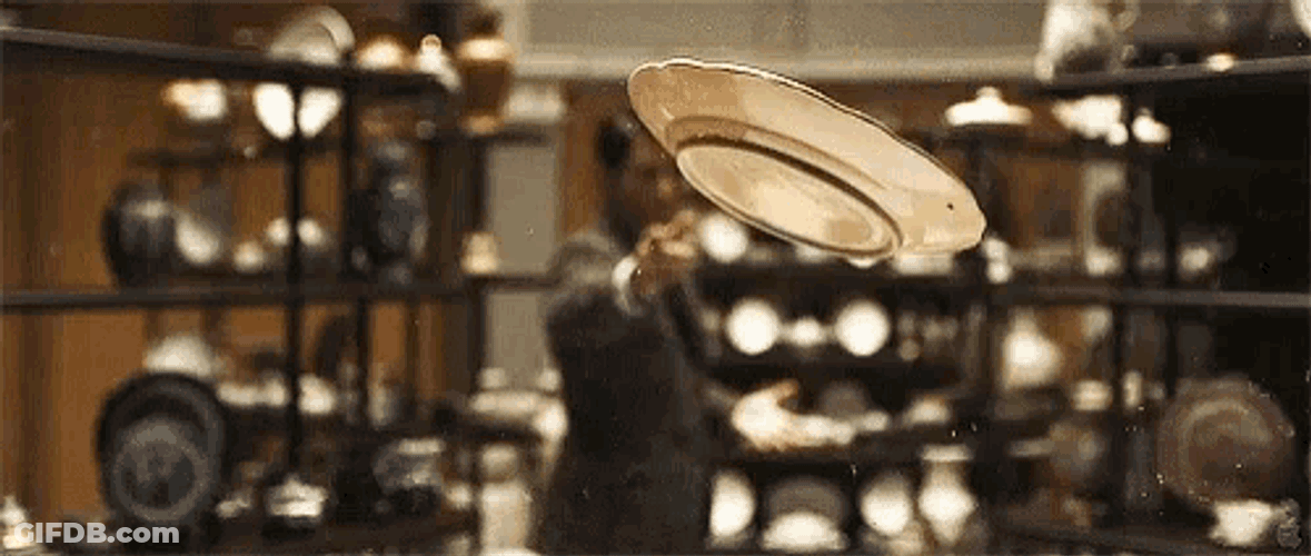 Breaking Plates GIF