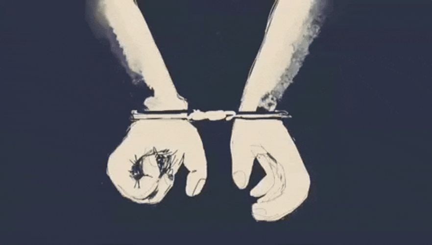 Breaking The Law Gets You Handcuffed GIF