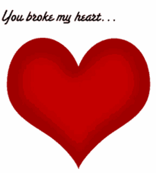 Breaking Up Animated Heart GIF