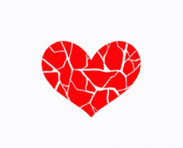 Breaking Up Broken Heart Cracks GIF