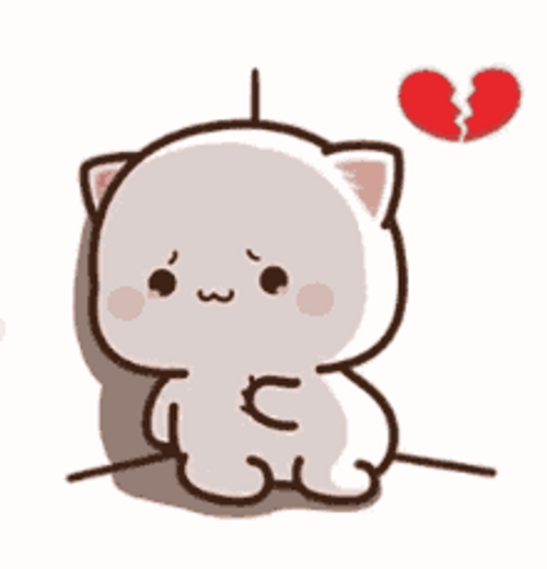 Breaking Up Peach Cat GIF