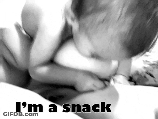 Breastfeeding Mother I'm A Snack GIF