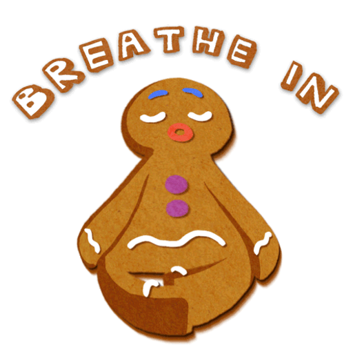 Breathe Meditate Cookie Breathe In Out GIF