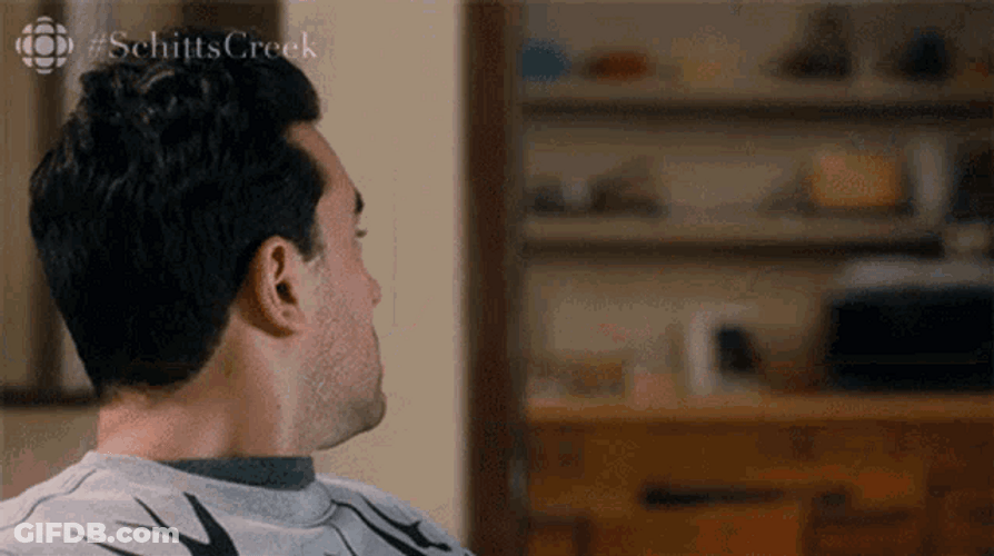 Breathe Meditate Sigh Dan Levy Schitts Creek GIF