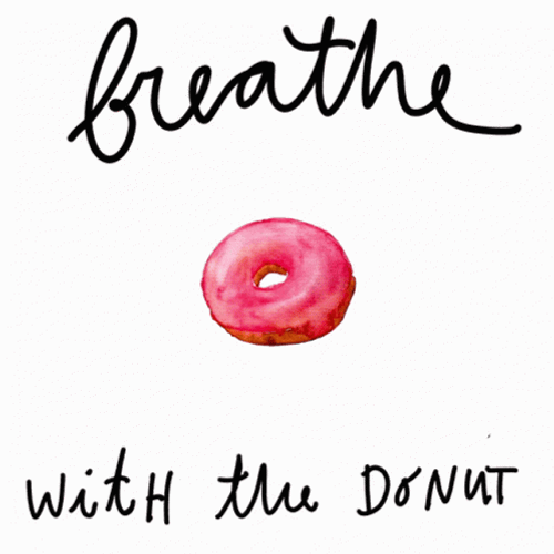 Breathing Exercise Donut Inhale Exhale GIF